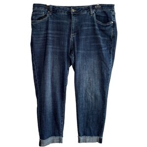 Kut From The Kloth Jeans Womens Plus Size 18W Ankle Straight Leg Stretch Denim